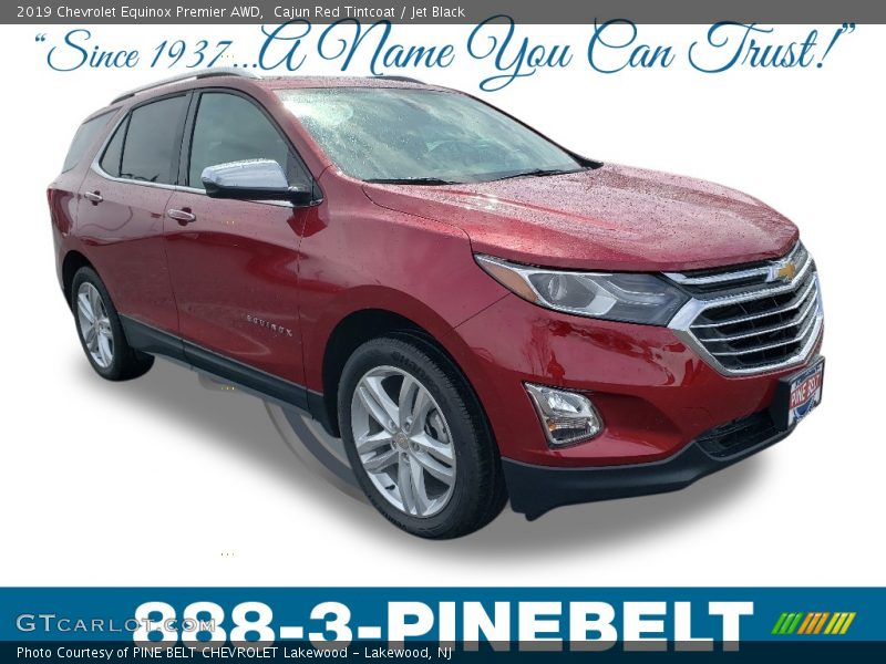 Cajun Red Tintcoat / Jet Black 2019 Chevrolet Equinox Premier AWD