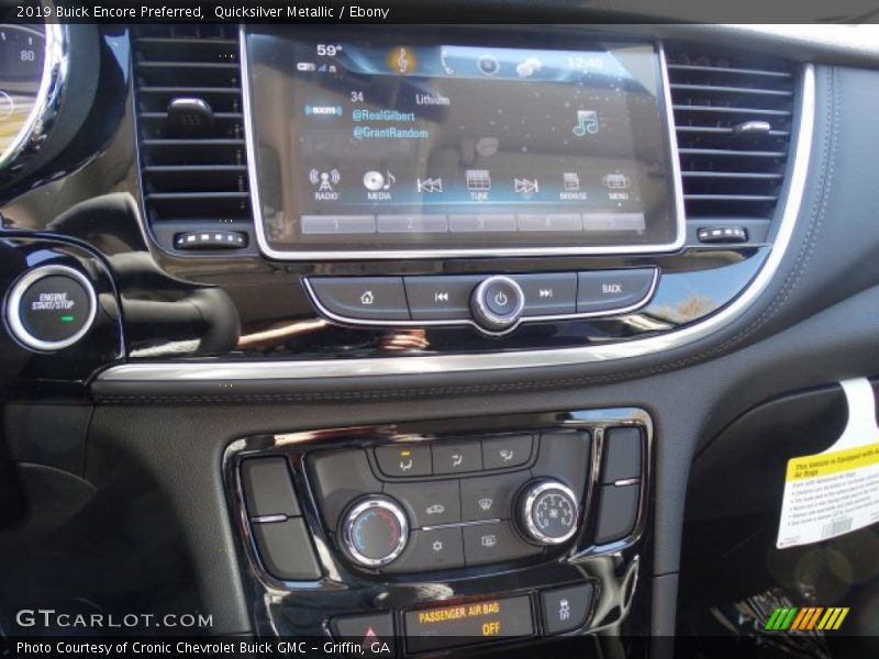 Quicksilver Metallic / Ebony 2019 Buick Encore Preferred