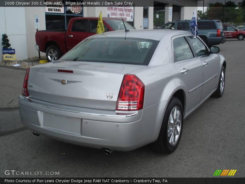 Bright Silver Metallic / Dark Slate Gray 2008 Chrysler 300 C HEMI AWD
