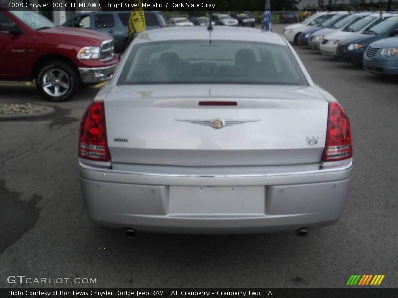 Bright Silver Metallic / Dark Slate Gray 2008 Chrysler 300 C HEMI AWD