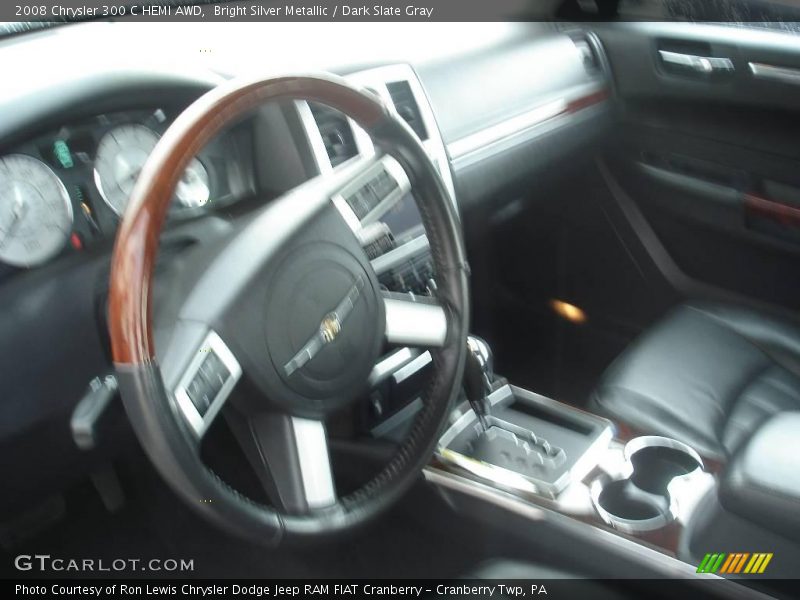 Bright Silver Metallic / Dark Slate Gray 2008 Chrysler 300 C HEMI AWD