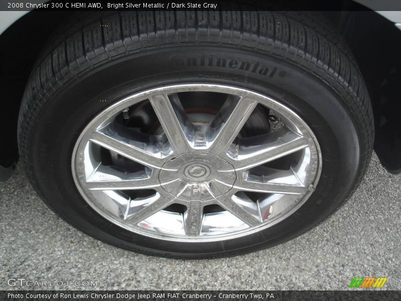 Bright Silver Metallic / Dark Slate Gray 2008 Chrysler 300 C HEMI AWD
