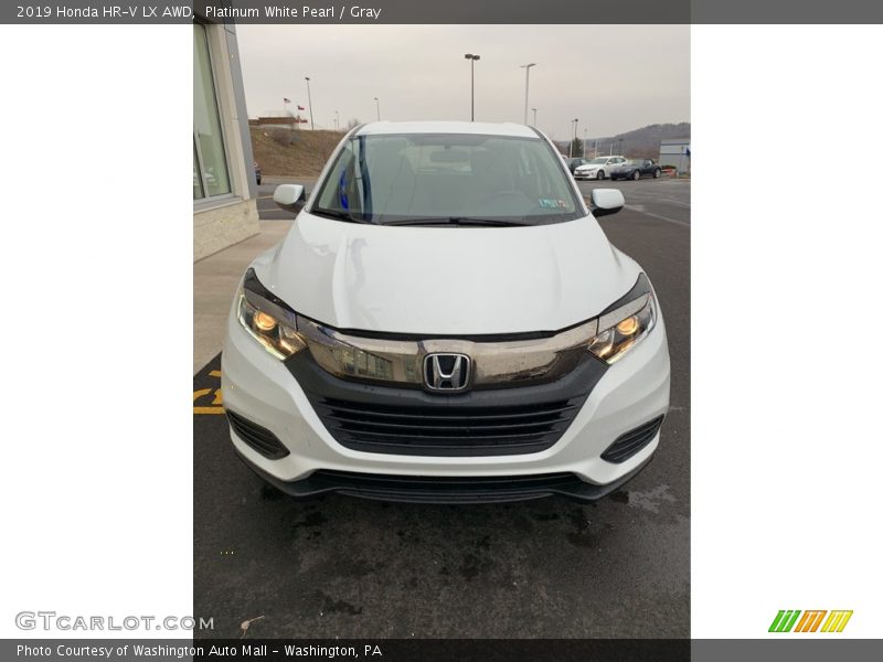 Platinum White Pearl / Gray 2019 Honda HR-V LX AWD