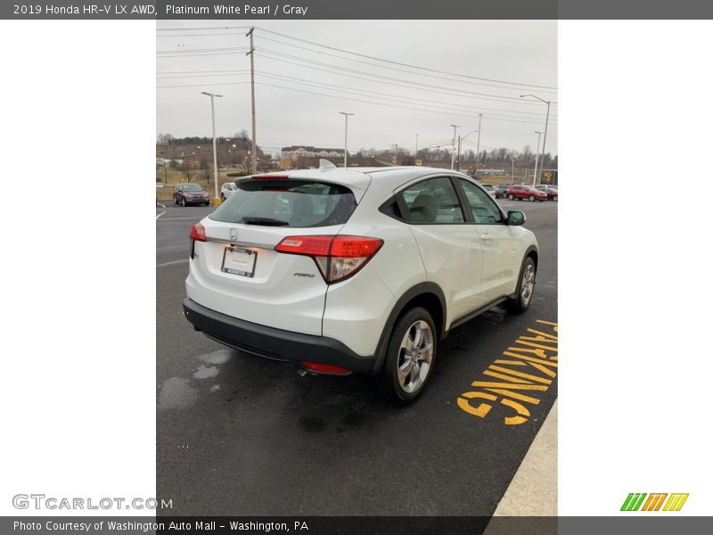Platinum White Pearl / Gray 2019 Honda HR-V LX AWD