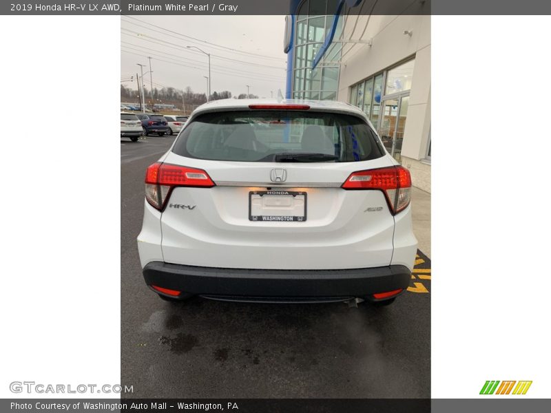 Platinum White Pearl / Gray 2019 Honda HR-V LX AWD
