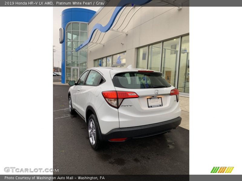 Platinum White Pearl / Gray 2019 Honda HR-V LX AWD