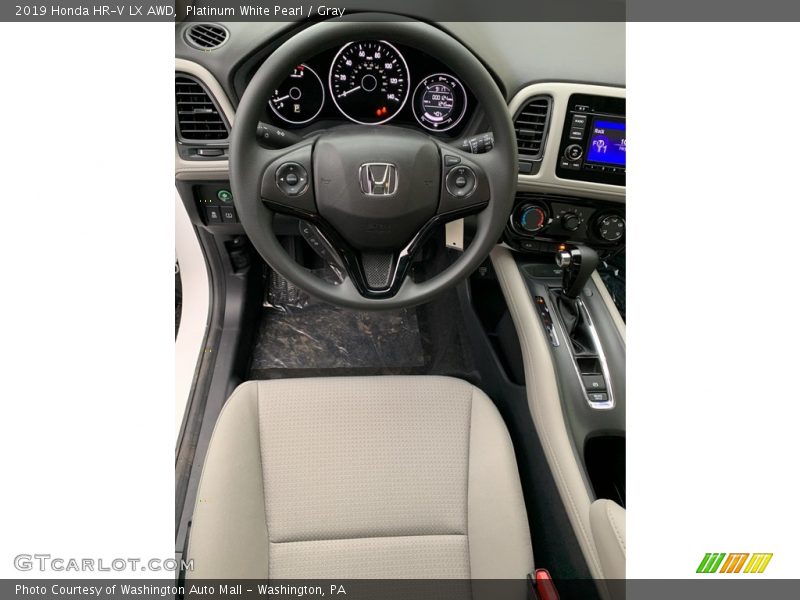 Platinum White Pearl / Gray 2019 Honda HR-V LX AWD