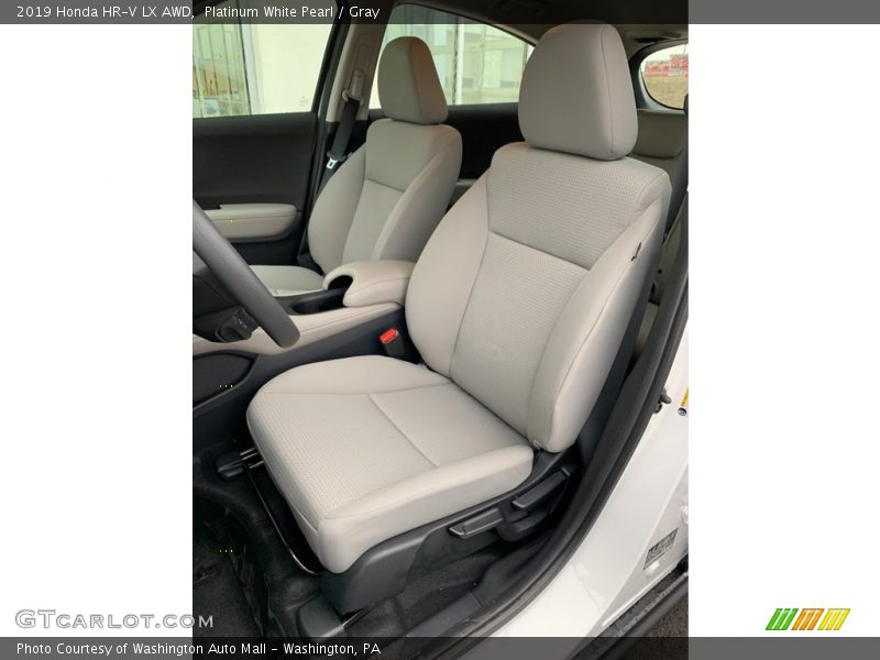 Platinum White Pearl / Gray 2019 Honda HR-V LX AWD