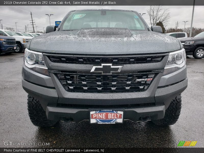 Satin Steel Metallic / Jet Black 2019 Chevrolet Colorado ZR2 Crew Cab 4x4