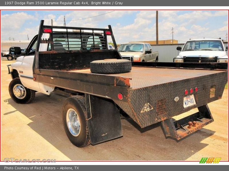 Bright White / Gray 1997 Dodge Ram 3500 Laramie Regular Cab 4x4