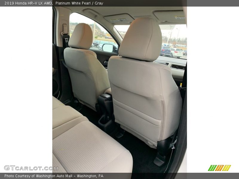 Platinum White Pearl / Gray 2019 Honda HR-V LX AWD