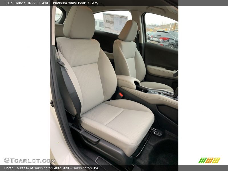 Platinum White Pearl / Gray 2019 Honda HR-V LX AWD