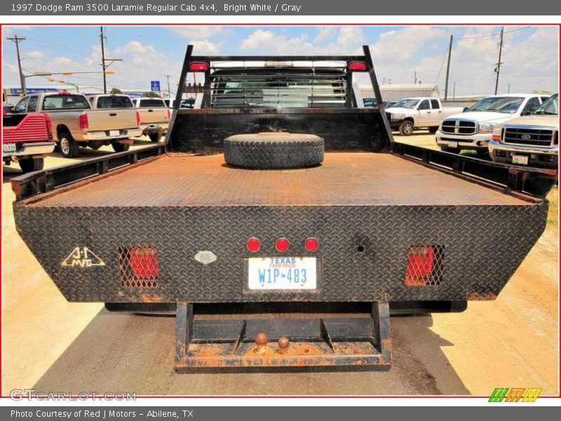 Bright White / Gray 1997 Dodge Ram 3500 Laramie Regular Cab 4x4