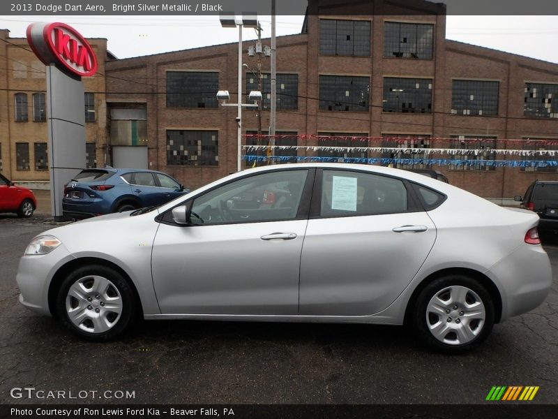 Bright Silver Metallic / Black 2013 Dodge Dart Aero