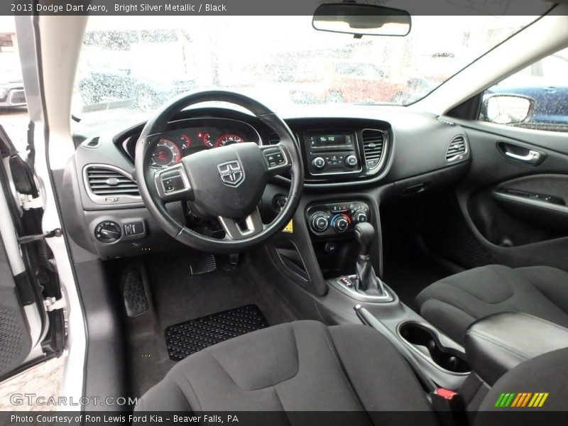 Bright Silver Metallic / Black 2013 Dodge Dart Aero