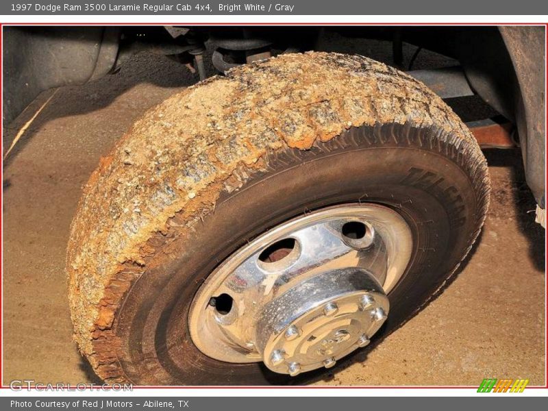 Bright White / Gray 1997 Dodge Ram 3500 Laramie Regular Cab 4x4