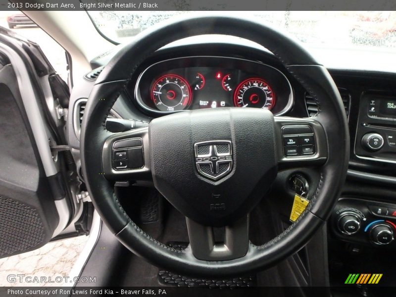 Bright Silver Metallic / Black 2013 Dodge Dart Aero