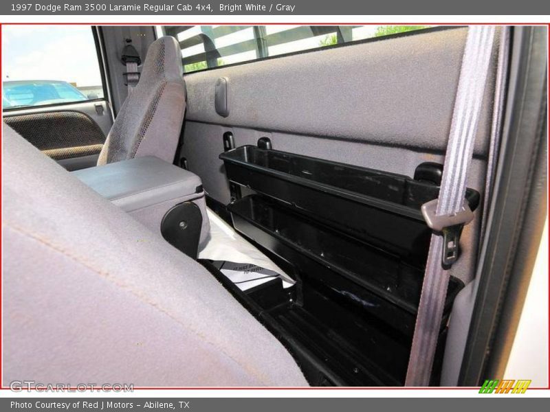 Bright White / Gray 1997 Dodge Ram 3500 Laramie Regular Cab 4x4