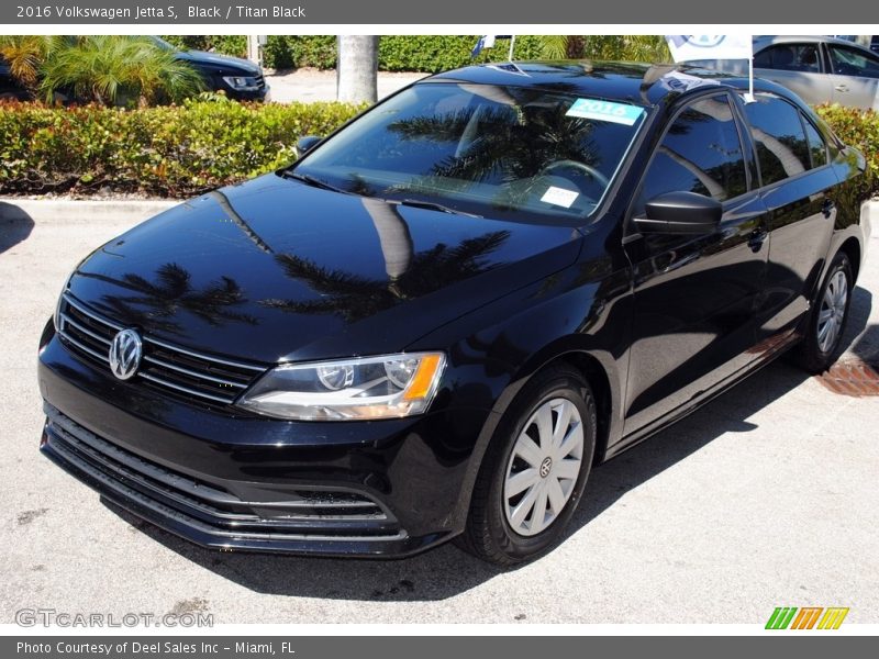 Black / Titan Black 2016 Volkswagen Jetta S