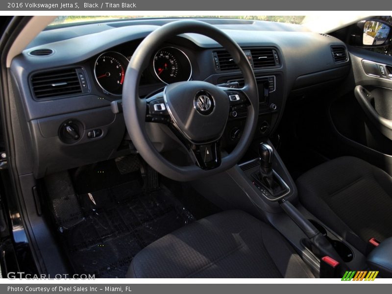 Black / Titan Black 2016 Volkswagen Jetta S
