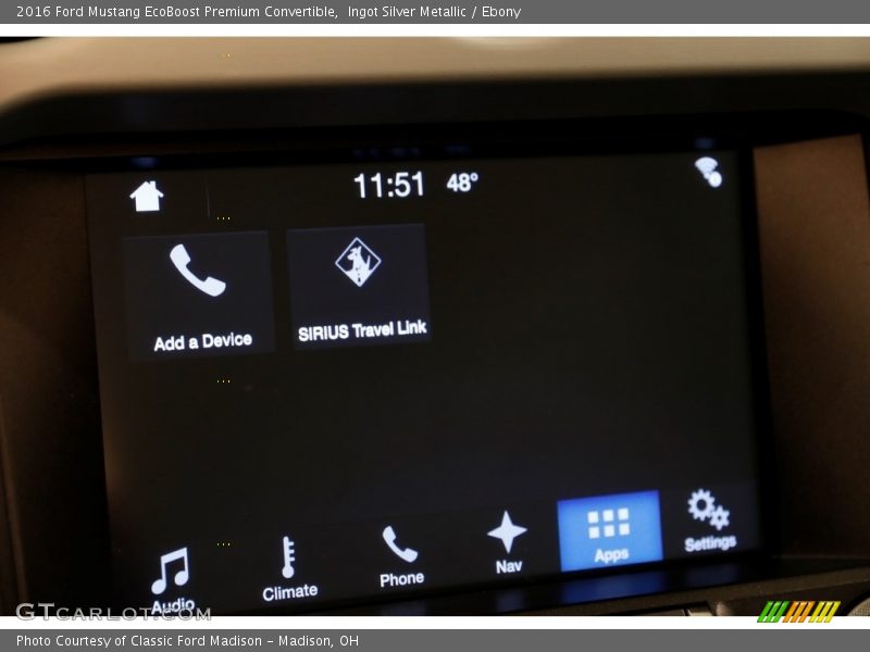 Ingot Silver Metallic / Ebony 2016 Ford Mustang EcoBoost Premium Convertible