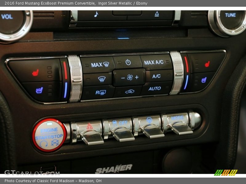 Ingot Silver Metallic / Ebony 2016 Ford Mustang EcoBoost Premium Convertible