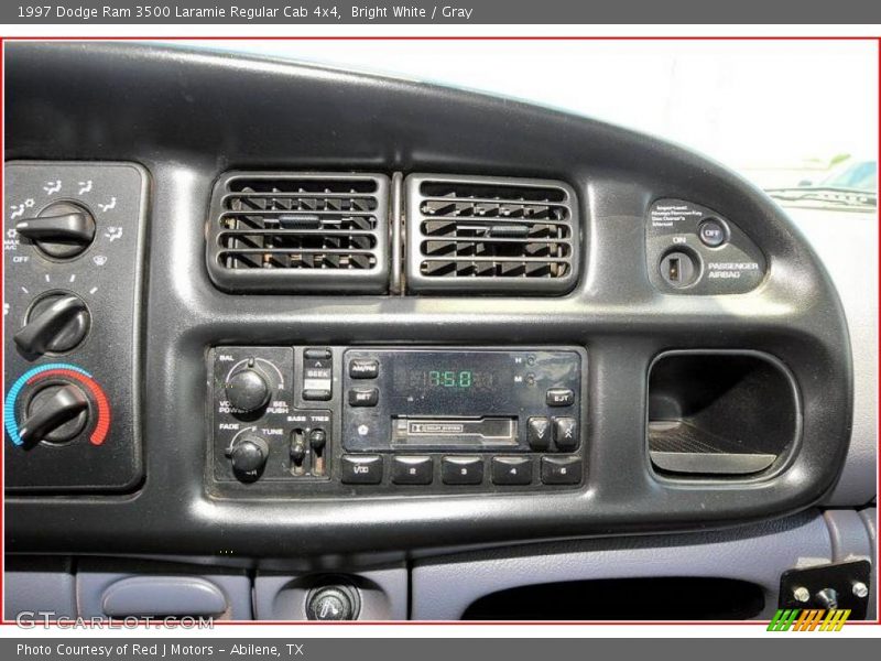 Bright White / Gray 1997 Dodge Ram 3500 Laramie Regular Cab 4x4
