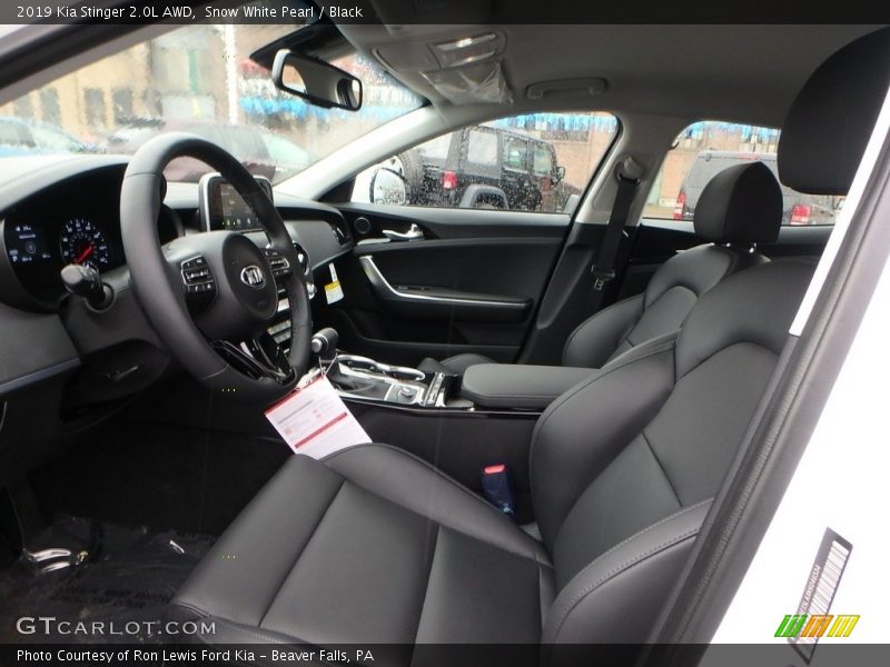 Snow White Pearl / Black 2019 Kia Stinger 2.0L AWD