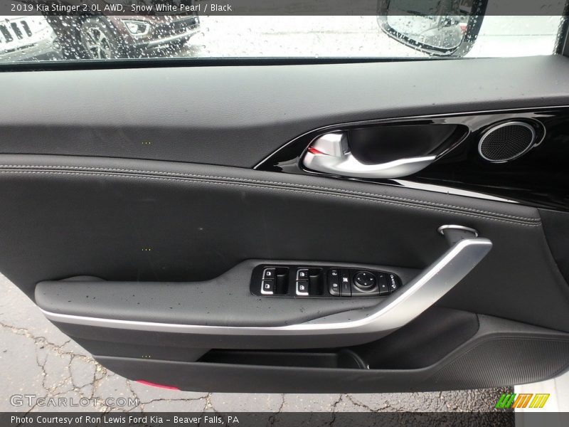 Snow White Pearl / Black 2019 Kia Stinger 2.0L AWD
