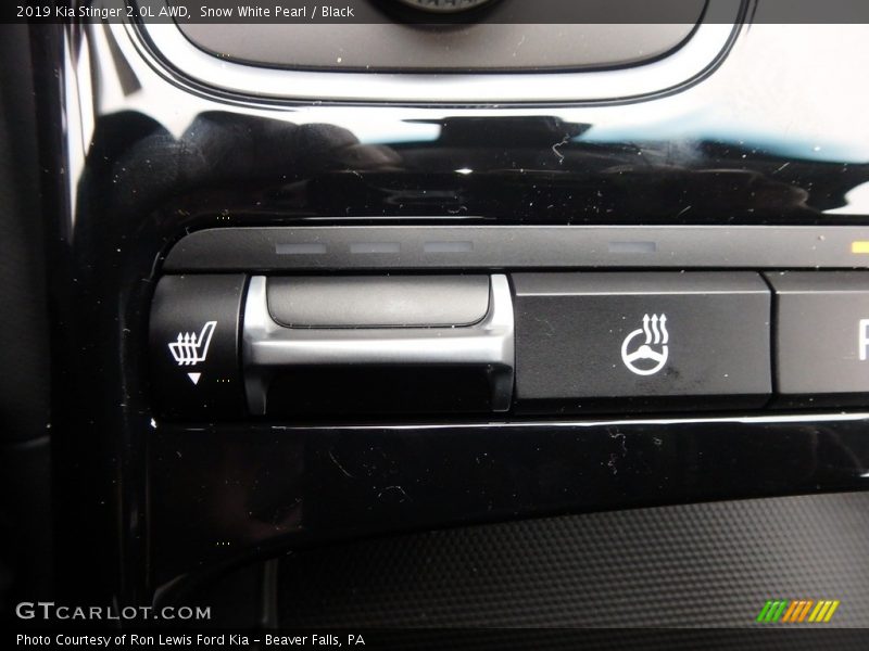 Snow White Pearl / Black 2019 Kia Stinger 2.0L AWD