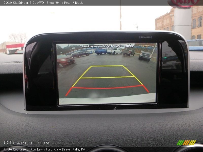 Snow White Pearl / Black 2019 Kia Stinger 2.0L AWD