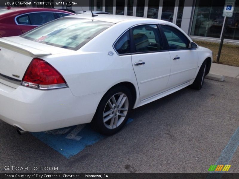 White / Gray 2009 Chevrolet Impala LTZ