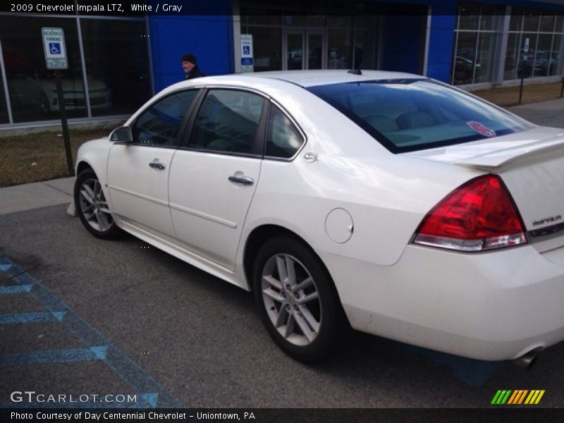 White / Gray 2009 Chevrolet Impala LTZ