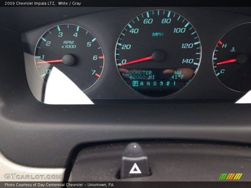 White / Gray 2009 Chevrolet Impala LTZ