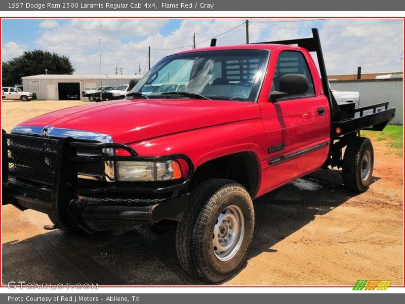 Flame Red / Gray 1997 Dodge Ram 2500 Laramie Regular Cab 4x4