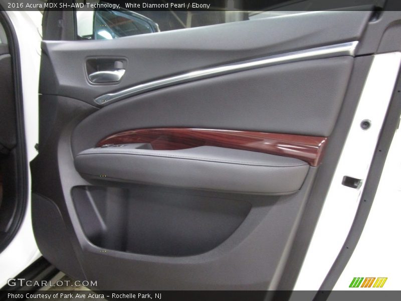 White Diamond Pearl / Ebony 2016 Acura MDX SH-AWD Technology