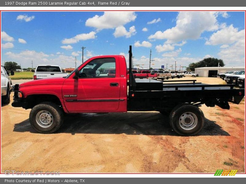 Flame Red / Gray 1997 Dodge Ram 2500 Laramie Regular Cab 4x4