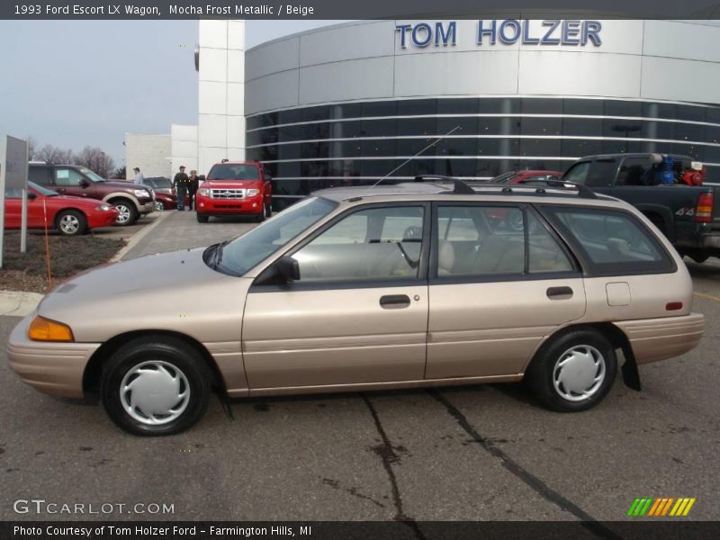 Mocha Frost Metallic / Beige 1993 Ford Escort LX Wagon