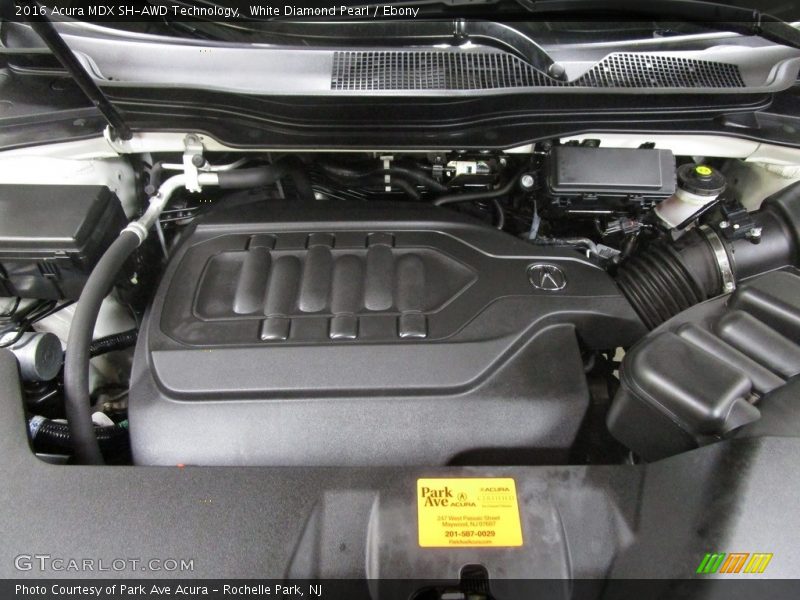 White Diamond Pearl / Ebony 2016 Acura MDX SH-AWD Technology