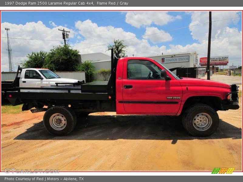 Flame Red / Gray 1997 Dodge Ram 2500 Laramie Regular Cab 4x4