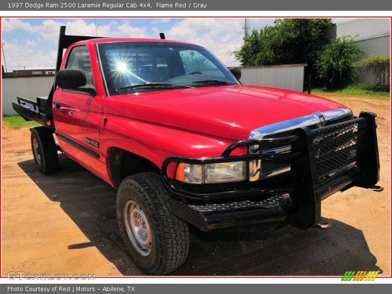 Flame Red / Gray 1997 Dodge Ram 2500 Laramie Regular Cab 4x4