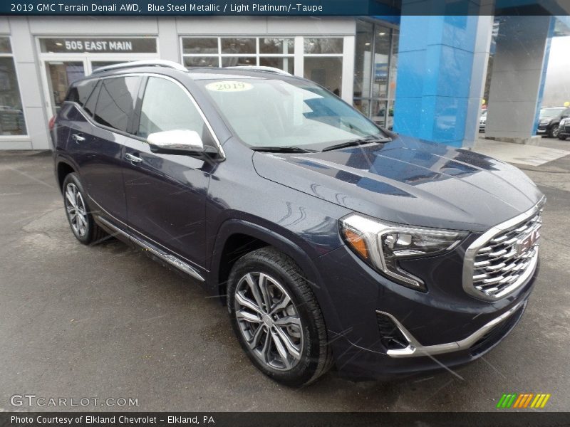Blue Steel Metallic / Light Platinum/­Taupe 2019 GMC Terrain Denali AWD