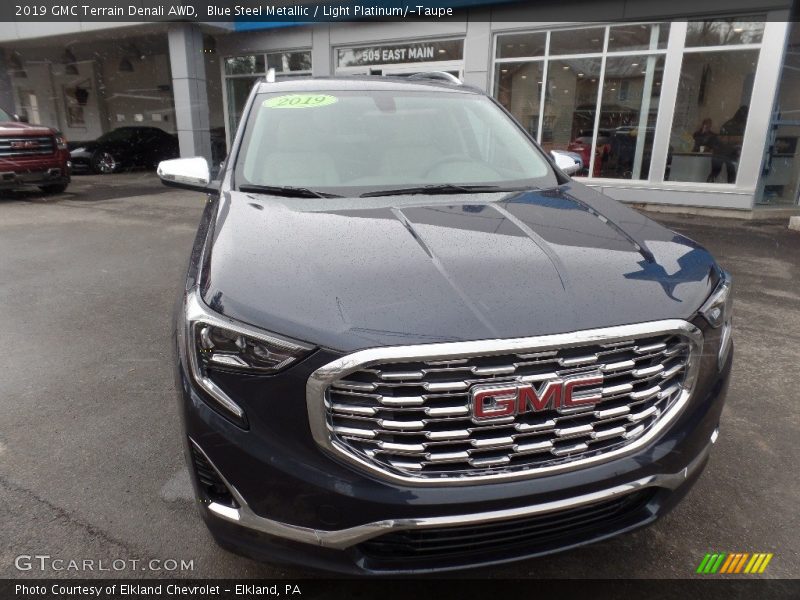 Blue Steel Metallic / Light Platinum/­Taupe 2019 GMC Terrain Denali AWD