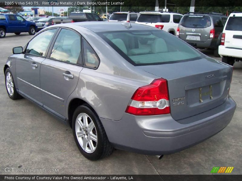 Flint Gray Metallic / Dark Beige/Quartz Leather 2005 Volvo S40 T5