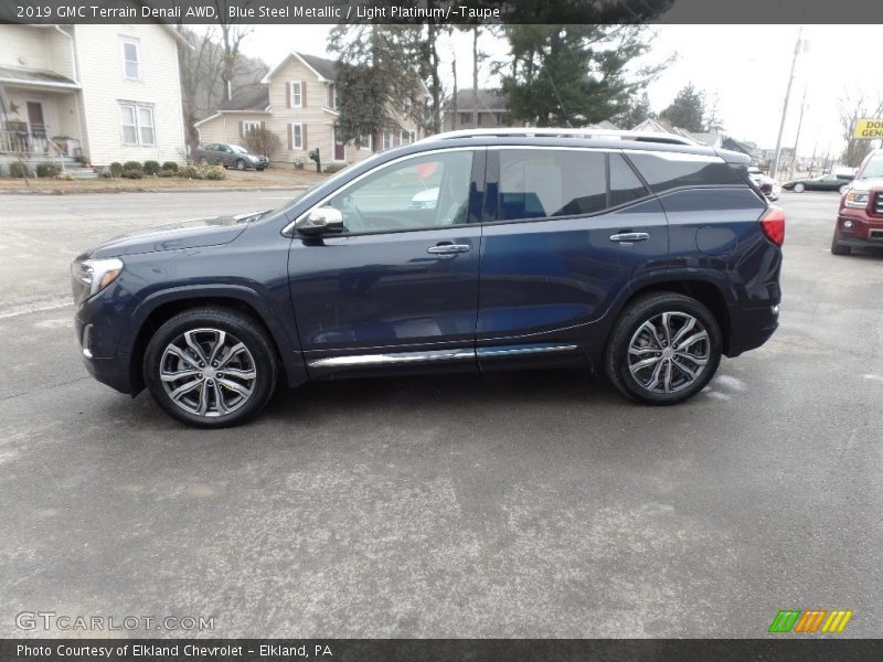 Blue Steel Metallic / Light Platinum/­Taupe 2019 GMC Terrain Denali AWD