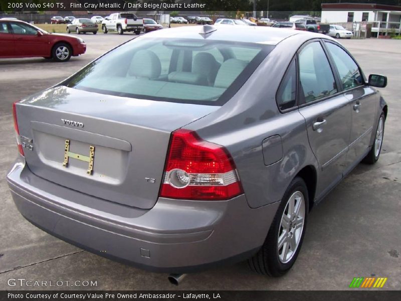 Flint Gray Metallic / Dark Beige/Quartz Leather 2005 Volvo S40 T5