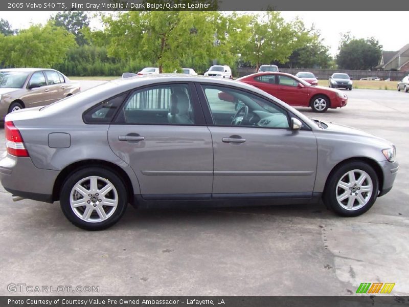 Flint Gray Metallic / Dark Beige/Quartz Leather 2005 Volvo S40 T5
