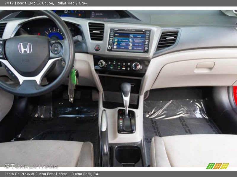 Rallye Red / Gray 2012 Honda Civic EX Coupe