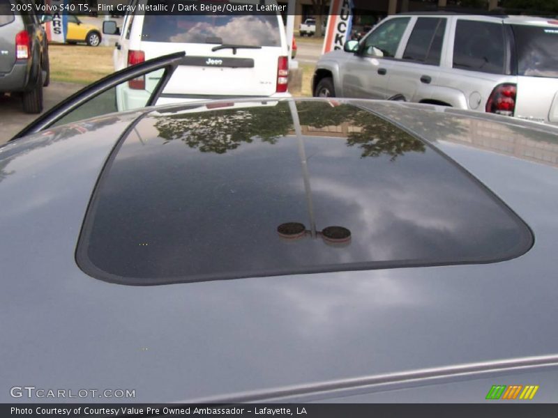 Flint Gray Metallic / Dark Beige/Quartz Leather 2005 Volvo S40 T5