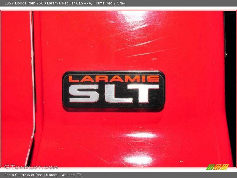Flame Red / Gray 1997 Dodge Ram 2500 Laramie Regular Cab 4x4